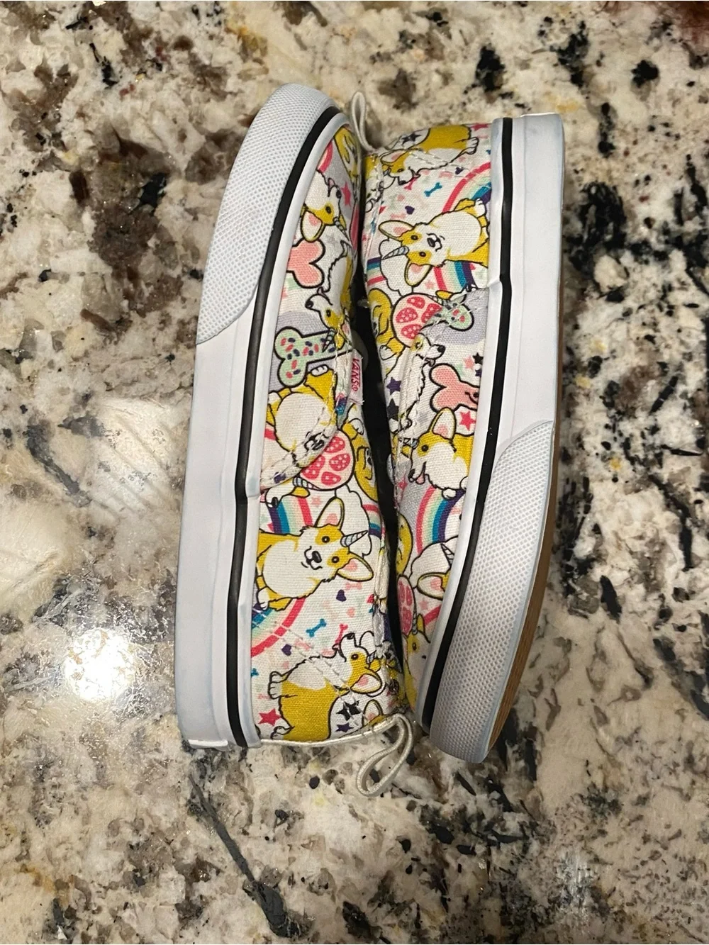 VANS Uni-Corgi Dog Print- size 10 toddler